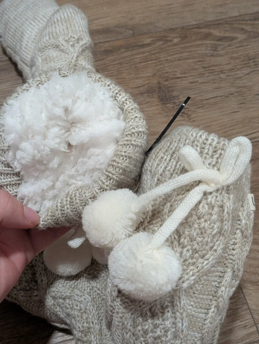 Ugg Fleece Lined Pom Pom Socks